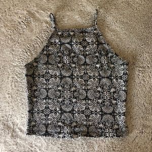 High Neck Crop Top